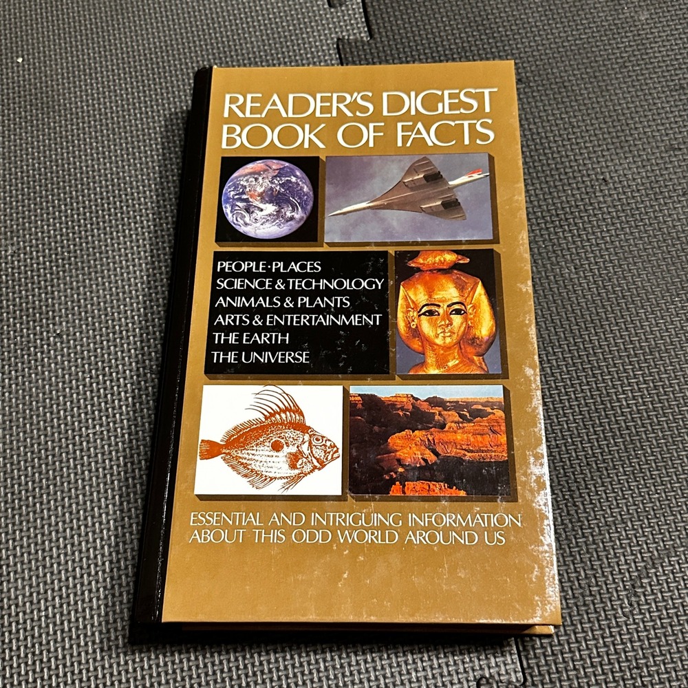 Reader's Digest Book of Facts 1987 Hardcover Vintage Reference Trivia Book